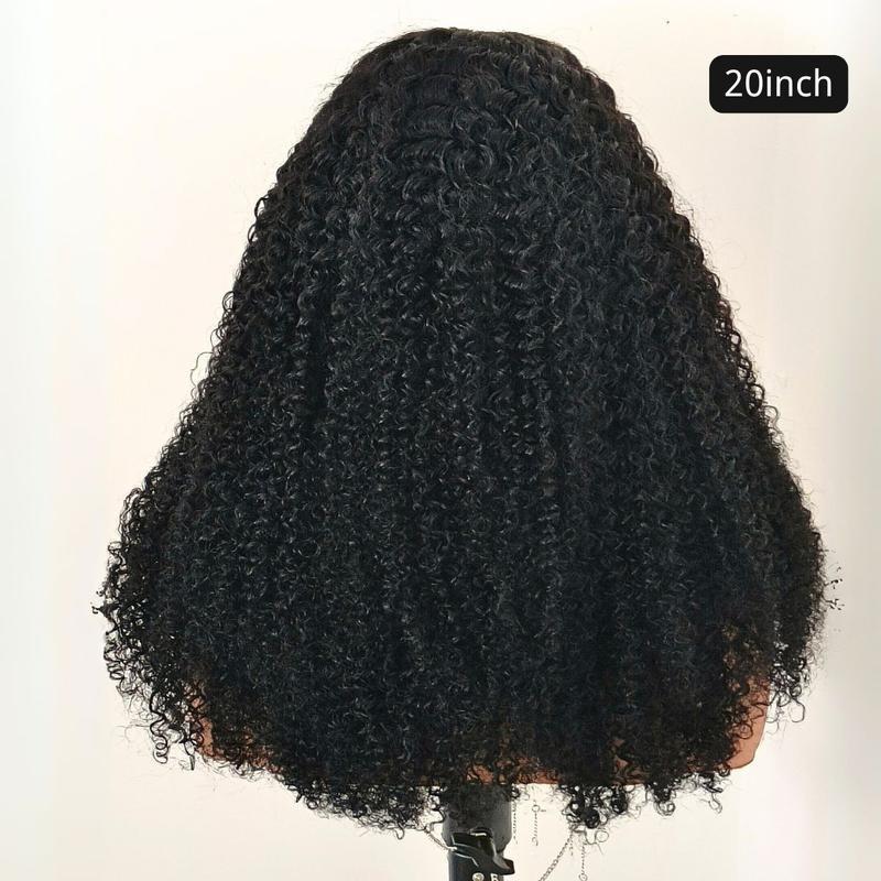 [Free Upgraded 7x6 Lace] MENGLLE 4C Baby Hair Kinky Curly 7x6 Pre Cut Lace Front Wig Wear and Go Glueless 200%/250% Density Human Hair Wigs Beginner Friendly#springfresh#GiftedInLove