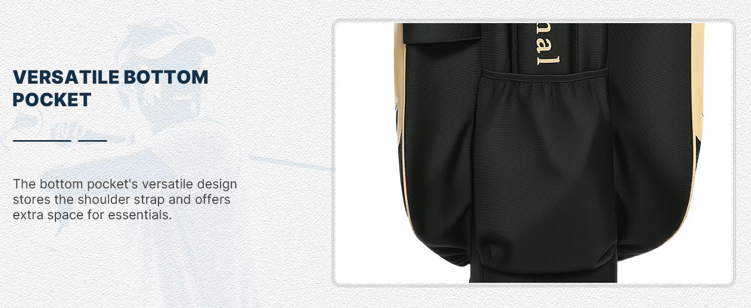 uniHimal 003 T-Lock Silent Golf Cart Bag with 14 Way Organizer Divider Top, Oversized Grips Well, Premium Soundless Cart Bag with Handles and Rain Cover