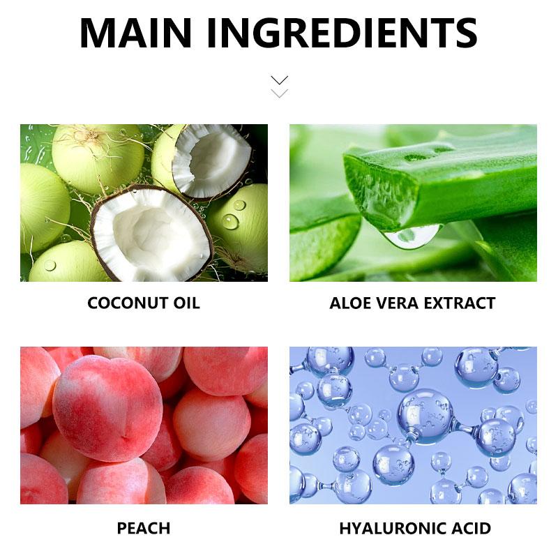 ROZINO Coconut Oil-Based Facial Hair Removal Cream 100g Quick Gentle Plant Extract for Smoother Look Soothing Formula with Natural Coconut Oil