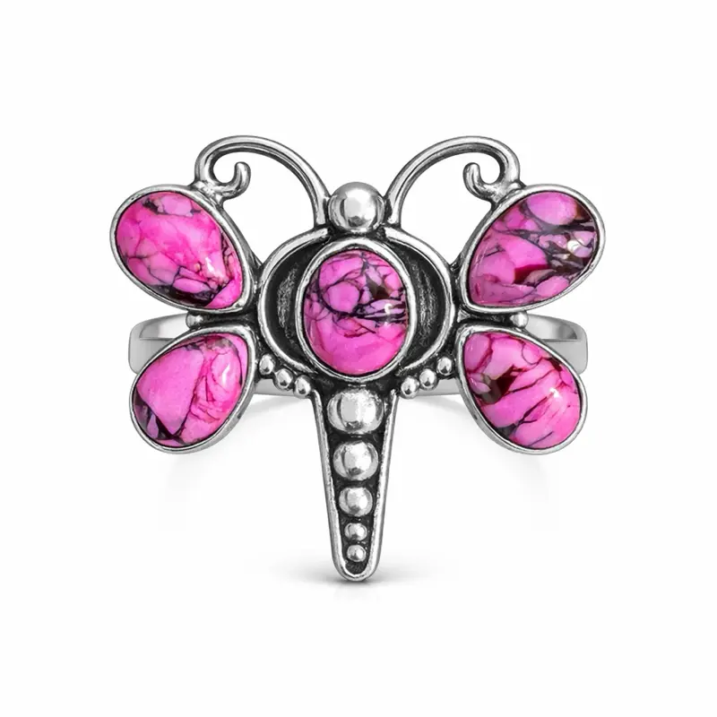 Pink Cherry Dahlia Butterfly