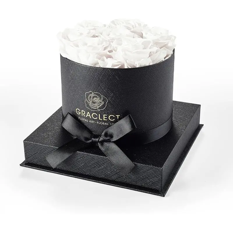 White Roses in Black Box