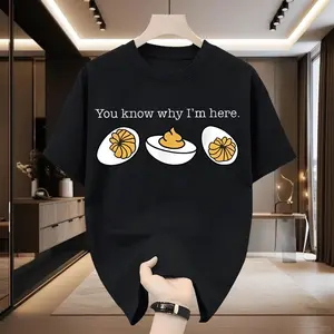 Retro Thanksgiving Dinner You Know Why I'm Here Deviled Egg T-Shirt