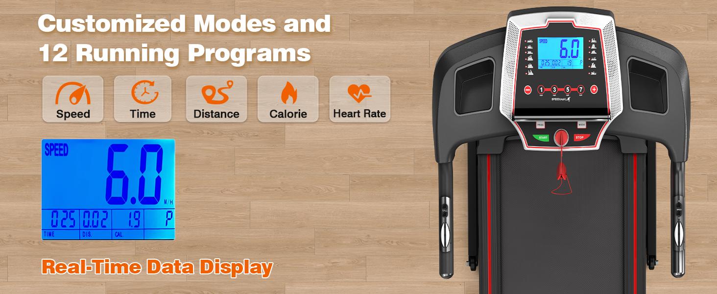 LIVIVOX 3.5HP Portable Folding Treadmill with Incline 330LBS Weight Capacity，8.5MPH, LED Display Easy Foldable Home Gym Machine for Apartments & Home Use Walking Pad Jogging Equipment， home gym equipment,10% incline walking pad treadmill