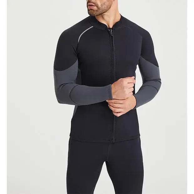Diving Suit Two-Piece Top Long Sleeve Snorkeling Suit Cold-Proof Thermal Diving Suit Surfing Suit