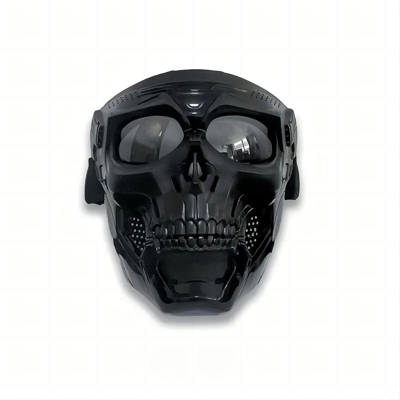 Skull Mask Halloween Gift, Tactical Full Face Protection Outdoor Riding Off-Road Motorcycle Windproof Goggles