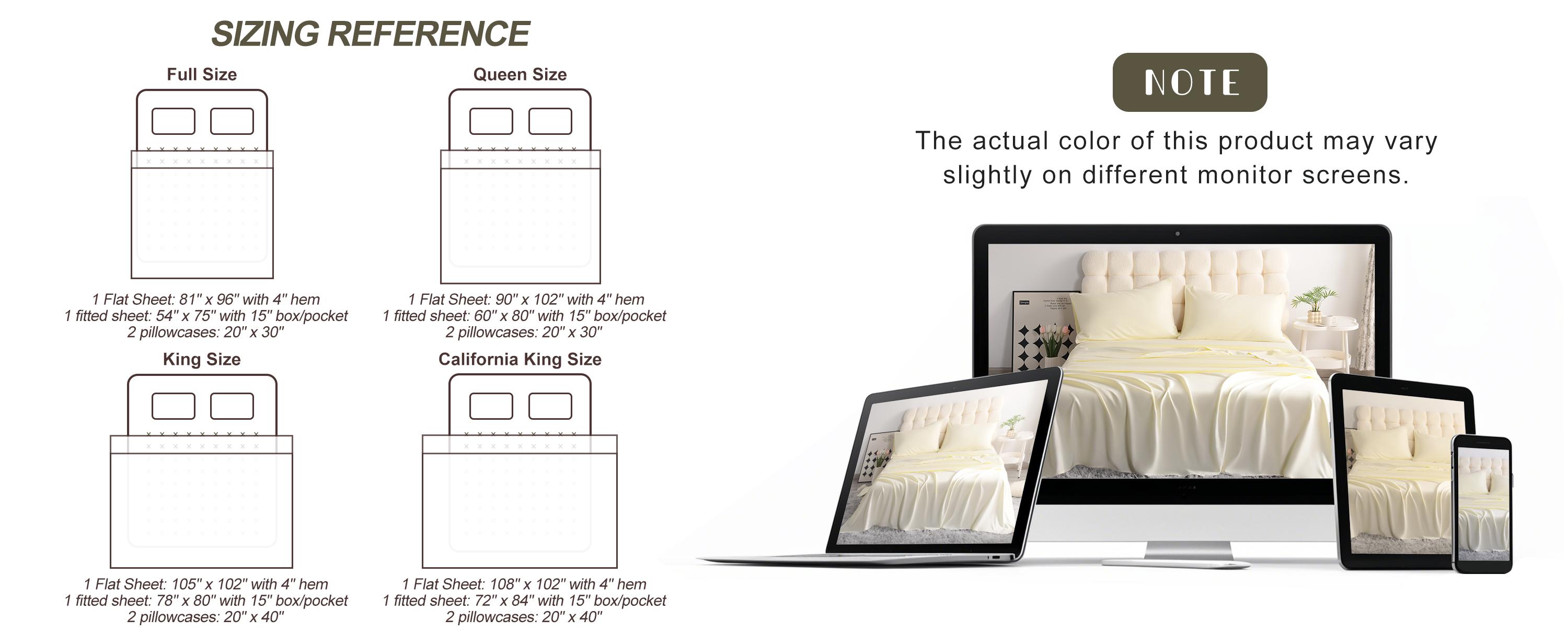 NTBAY Soft Microfiber Bed Sheet Set, 4 Pieces Lightweight Brushed Sheets with Deep Pocket, All Season Bedding Set