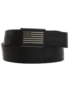 Brothers And Sons Men's Antique Flag Plaque Buckle Nylon Belt - Basasp22bt3