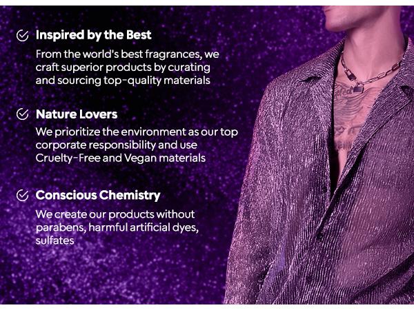 BellaVita Luxury's KLUB Man |  Eau De Parfum | Lemon, Birch & Musk | Long Lasting | Perfume for Men | Vegan Perfume | 100ml/3.3 Fl.oz