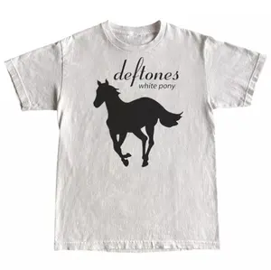 Deftones White Pony T-Shirt Unisex Y2k Graphic Tee for Men Women Zac Brown Sphere Las Vegas Merch Funny Menswear Top