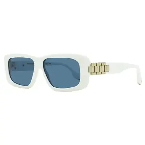 Victoria Beckham Chain Rectangular Sunglasses VB669S 101 White 55mm