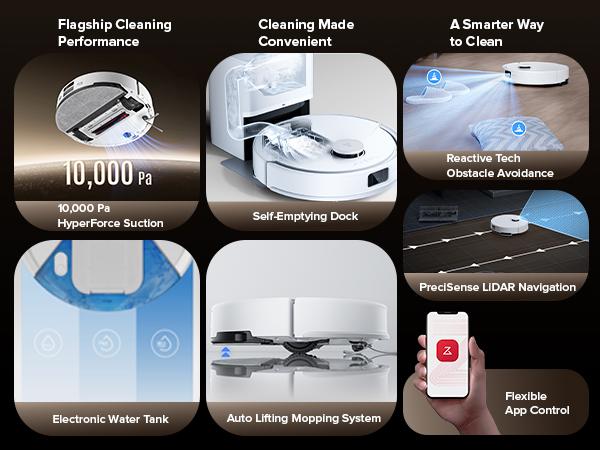 [SaleLink] Roborock Q10 X5+ Robot Vacuum and Mop, Self-Emptying, 10,000Pa Suction, Hands-Free Cleaning for up to 7 Weeks, Obstacle Avoidance, LiDAR Navigation, No-Go Zones #TikTokShopSpringGlowUp #NewDropsForYou Cordless Rechargeable