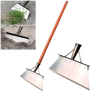 Multifunctional outdoor gardening spade, cleaning spade, trowel, gardening brush, all-steel weeding and planting spade, suitable for outdoor gardens, lawns and camping