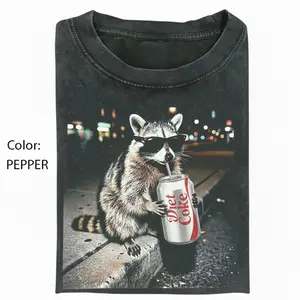 Funny Raccoon Coke Shirt, Funny Streetwear Raccoon Tee, Raccoon Meme Shirt, Funny Animal Graphic Tee, Diet Lover Tee, Unisex Gift for Men & Women Cotton