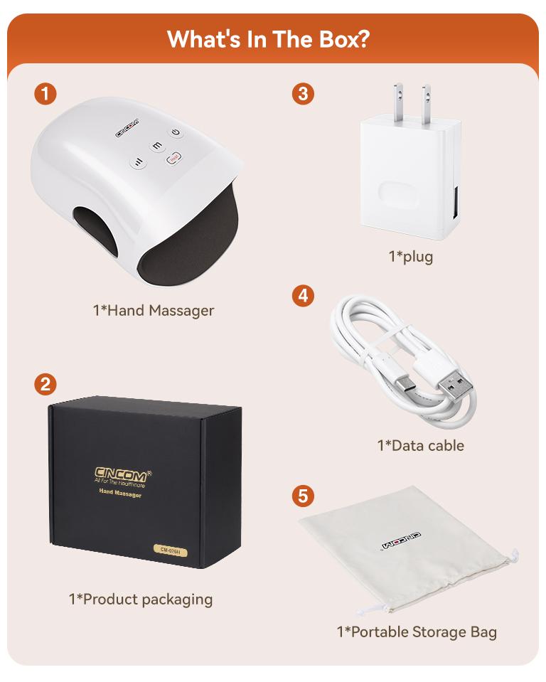 CINCOM Ultimate Relaxation Gift Set: Hot-Selling Hand Massager & U-Shape Neck Massager, A Thoughtful Bundle for Christmas & Holidays