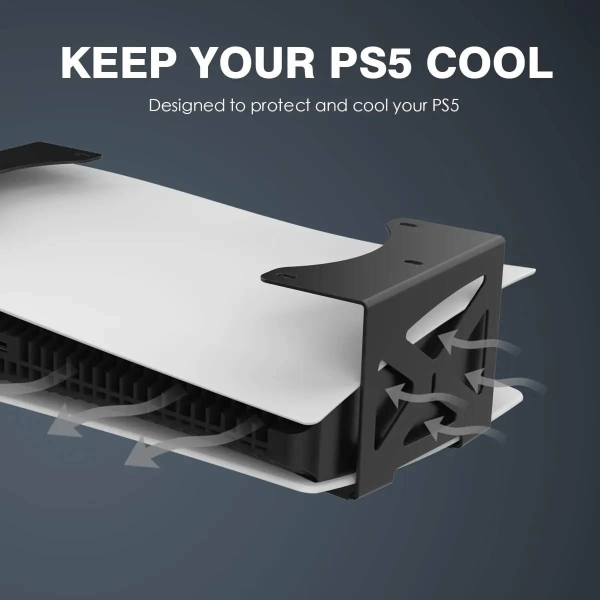 for ps5 Pro/Playstation 5 / for ps5 Slim Disc & Digital Edition Console Stand |   Aluminum Alloy, Tripod, Wall Mount, Clip Holder, Flexible Stand, Black, Compatible with Sony