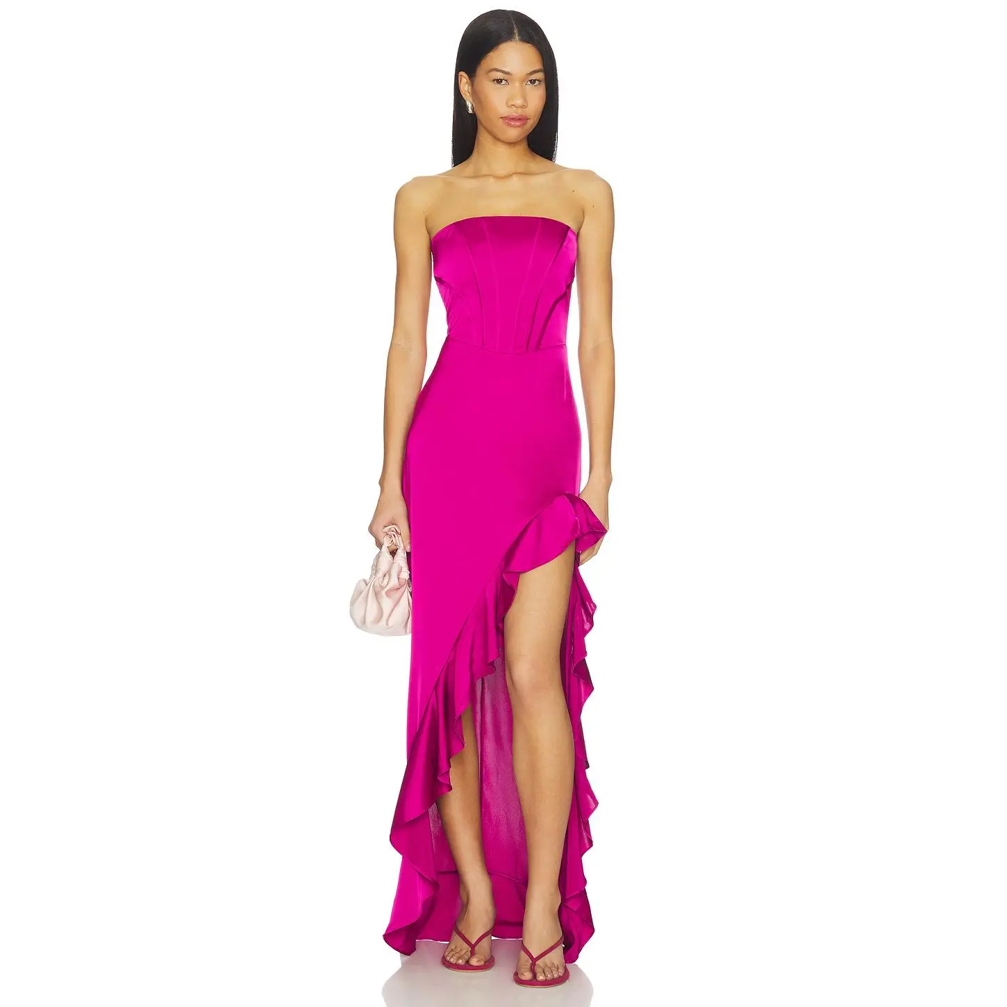Amanda Uprichard Francesca Maxi Dress in Juneberry