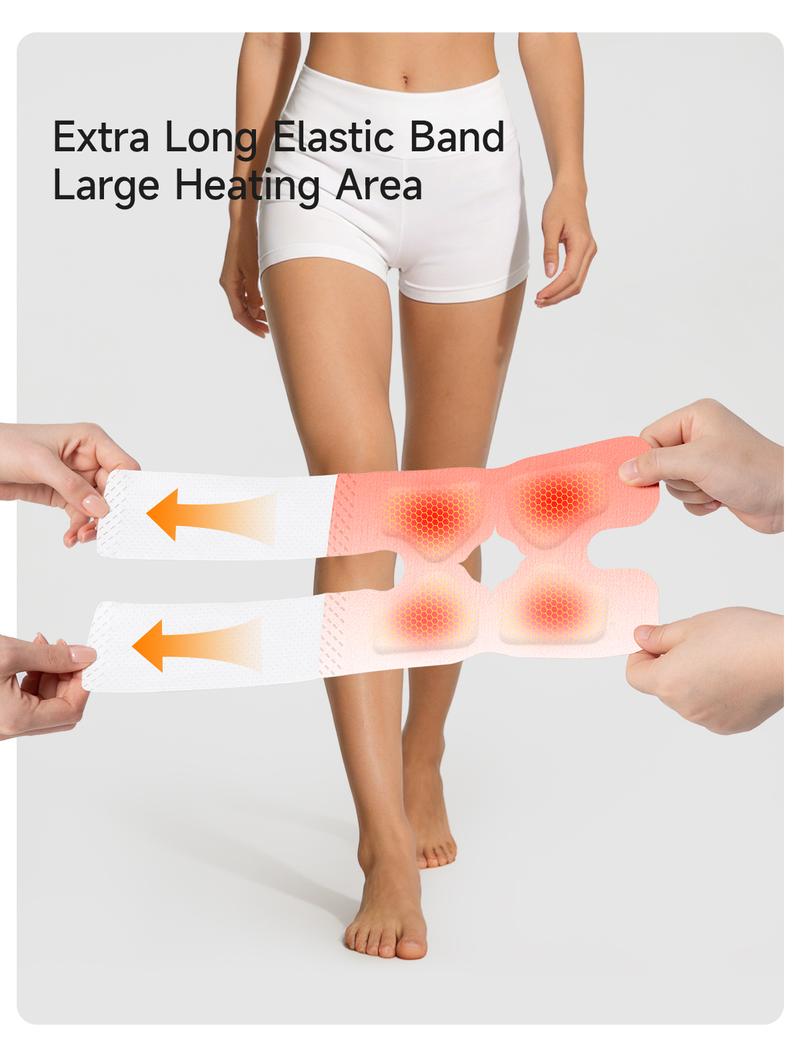 [4-Pack] Self-Heating Herbal Knee Patches with Ginger Oil - Deep Penetrating Joint Relief Kit for Stiffness & Cold Knees - Cordless Warm Compress Essential natural comfort Wellness Aromatherapy