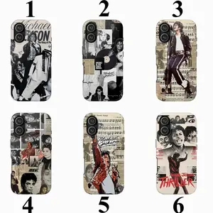 6 Styles Michael Jackson Phone Case For IPhone 11 12 13 14 15 16 Pro Max Plus X SE, Samsung S21 S22 S23 S24 S25