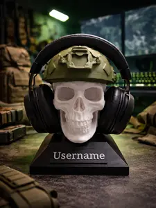 Custom skull headphone stand Gamer decor Custom skull headphone stand Gamer decor