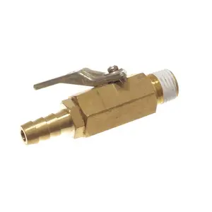 Shut-Off Check Valve | CO2 On/Off Ball Valve | Male 1/4" NPT x 5/16" Barb