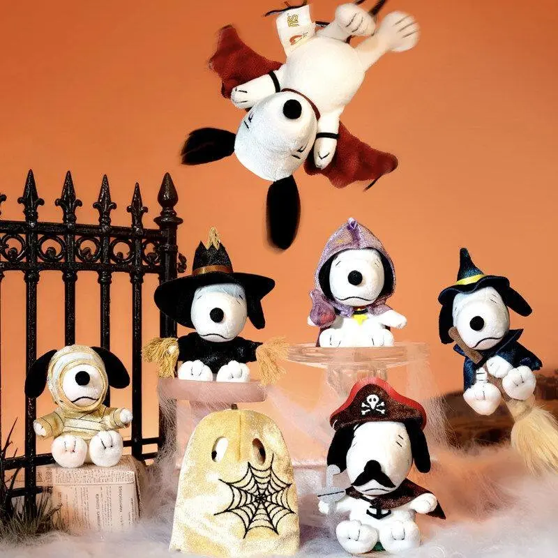 SNOOPY Mischief Party Series Plush Blind Box Surprise Pack - Unisex Holiday Collectibles, Thoughtful Birthday Gift, Versatile Ornament (Toys & Hobbies, Dolls & Stuffed Toys), A Single Box or Set, Halloween, Viral Halloween Collectible