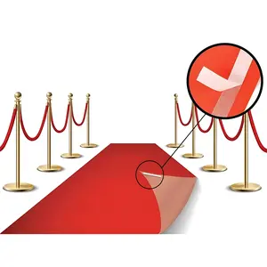 Hollywood Party Decoration Fabric Red Carpet Floor Runner 70GSM 2x15ft