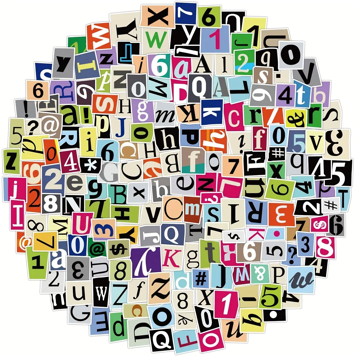 200Pcs PP Plastic Adhesive A-Z Alphabet & 0-9 Number Labels, Water-Resistant Office Stationery, Back to School Haul, Durable PP for Long Use, Fade-Resistant Color, Reposition & Redo, Great for Birthdays & Gifts