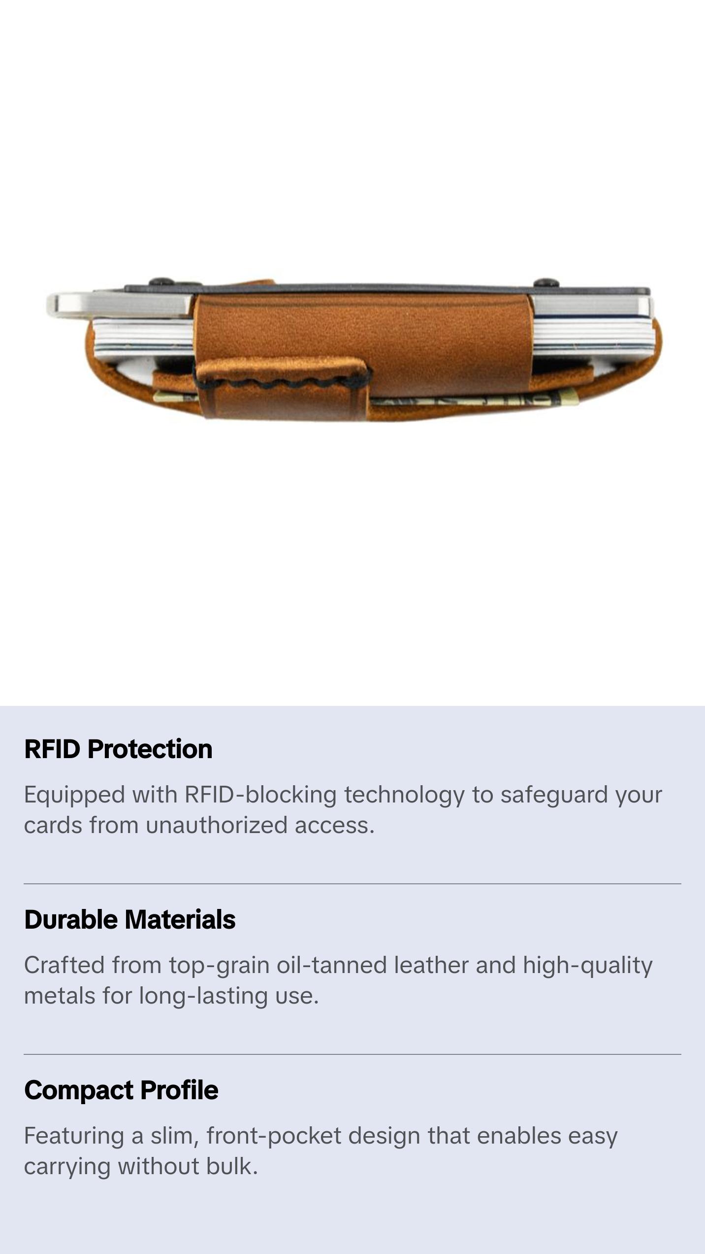 Contour Wallet - Raw Tobacco Brown