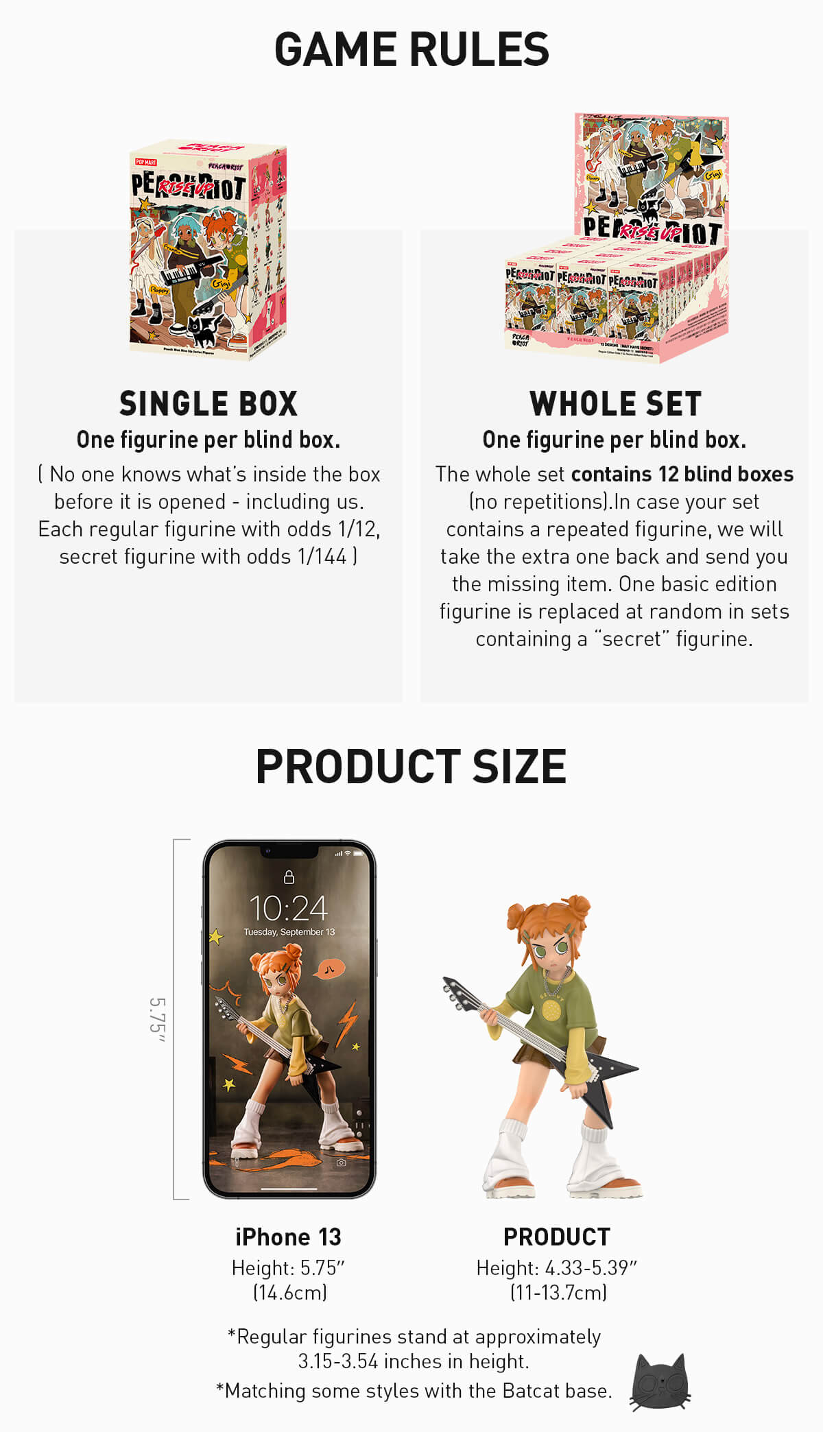 POP MART Peach Riot Rise Up Series Figures, Blind Box