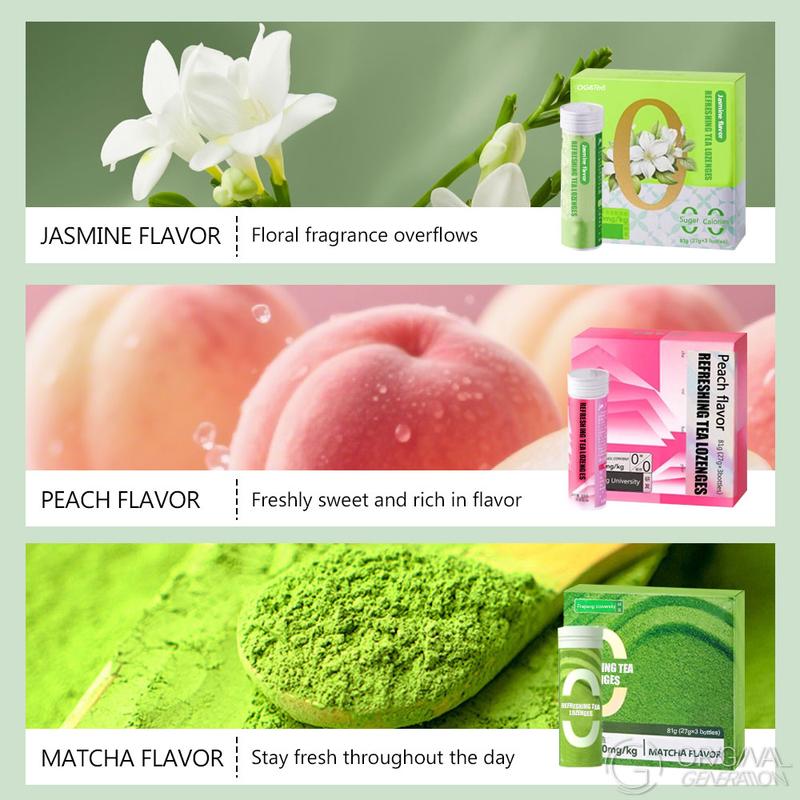 Refreshing Tea Lozenges (27g per bottle ,3 bottles in a carton ,81g for one carton)