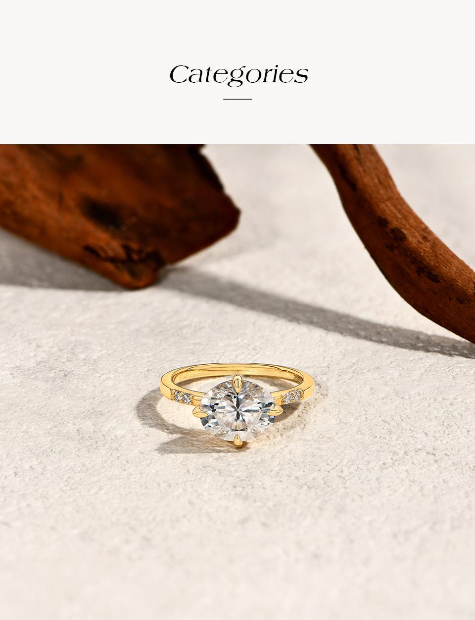 ATTAGEMS D VVS1 Color Oval Cut 3CT Synthetic Moissanite Ring for Women 925 Sterling Silver Classic Engagement Wedding Anniversary Fine Jewelry Gift R288 SpringStatements