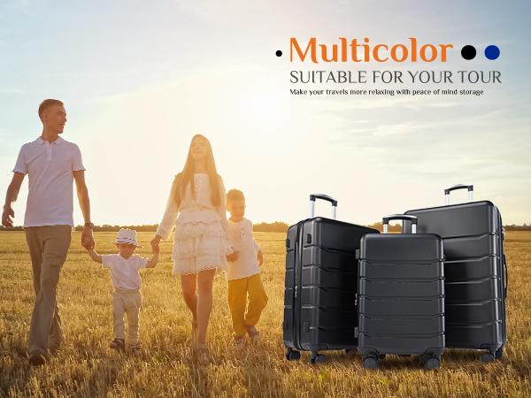 Luggage 20''/24''/28''Luggage, Hard Shell ABS Suitcase with Double Spinner Wheels, Lightweight Expandable Rolling Luggage with TSA Lock Luggage 20''/24''/28''Luggage, Hard Shell ABS Suitcase with Double Spinner Wheels, Lightweight Expandable Rolling Luggage with TSA Lock