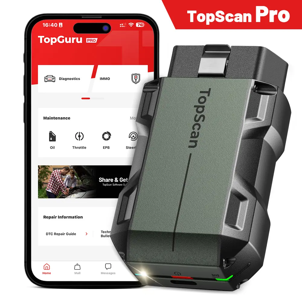 2026 TOPDON TopScan Pro OBD2 Scanner Full System Diagnostic Scan Tool, Bluetooth Connection, Diagnostic Scan Tool for All Vehicles, Car Code Reader with Reset Function, Key Programmer, 13+ Reset Service, Topscan Lite 2025 Upgrade Autos Outdoorfun