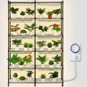 VEVOR Plant Stand with Grow Light 6 Tiers 200W 59.1" Indoor Plant Grow Shelf