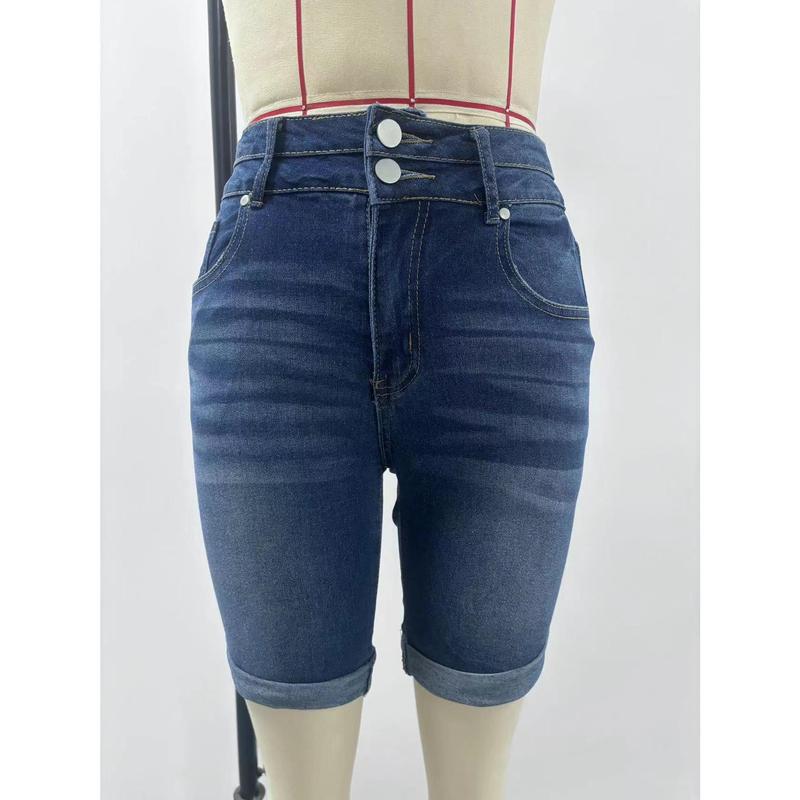 Jeans Shorts Women High Rise Plus Size Denim Shorts Wide Leg Bermuda Shorts Hot Springy Soft Streetwear Jeans for Summer Comfortable Fit Women High Waisted Skinny Stretchy Denim Shorts Casual Summer Frayed Raw Hem Distressed Ripped Short Jeans