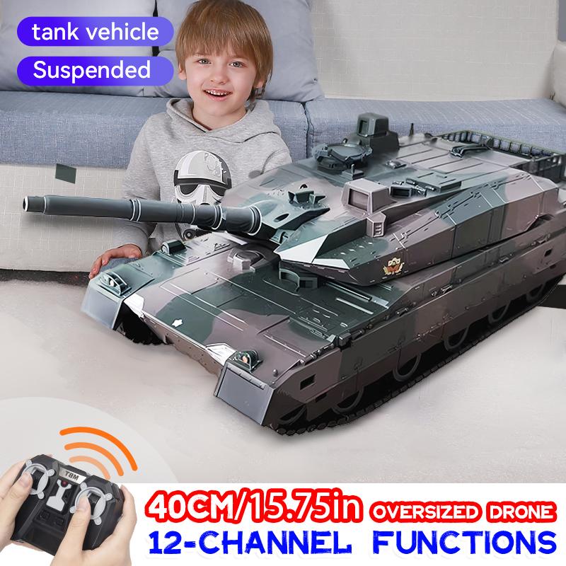 TongLi   1/24 Scale Remote Control Tank Remote Control Tank Toy Tank Realistic Sound and Light Effects Remote Control Toy Tank Rotatable Turret Japanese Tank Simulation Model Toy Comes with Rechargeable Battery Toy Gifts Christmasgift New Year gift