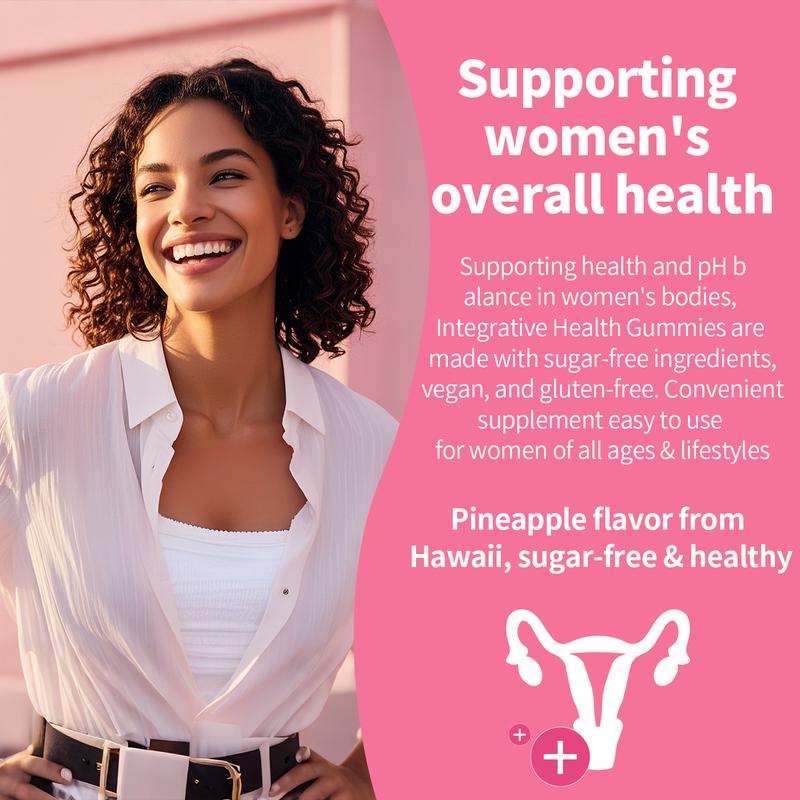 Hi Plus Nutrition Premium Feminine Balance Gummies Hawaiian Pineapple - Immune Support, Vegan, Gluten -Free, Boost Women's Health