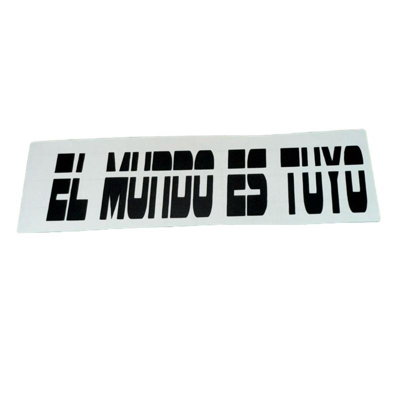 El mundo es tuyo Car Sticker - Personalized