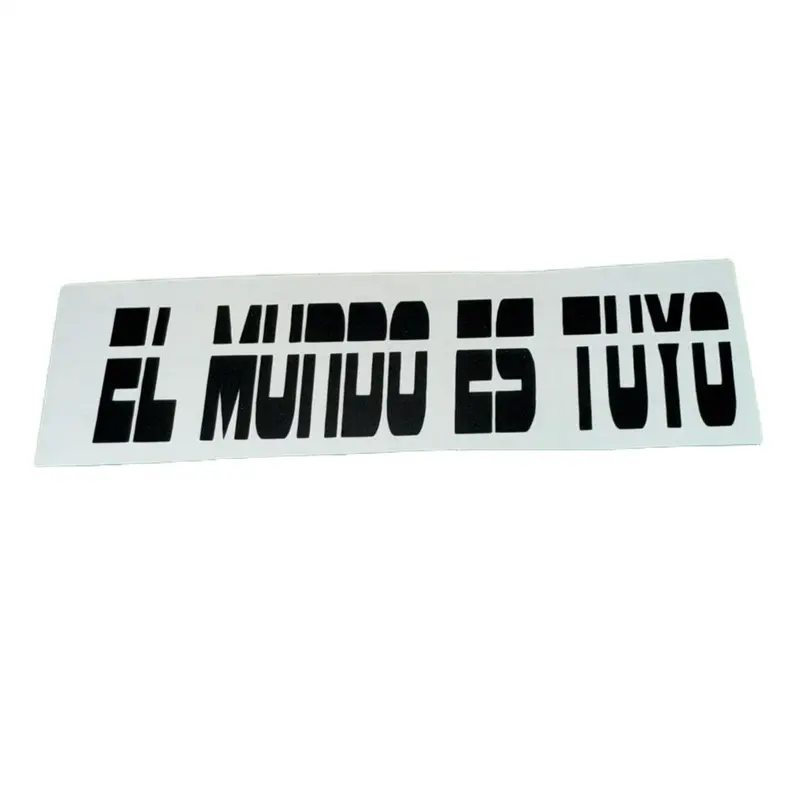 El mundo es tuyo Car Sticker - Personalized