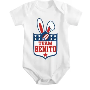 100% Cotton Baby Onesies Benito Bowl Rabbit Print Soft Versatile Round Neck Baby Onesies