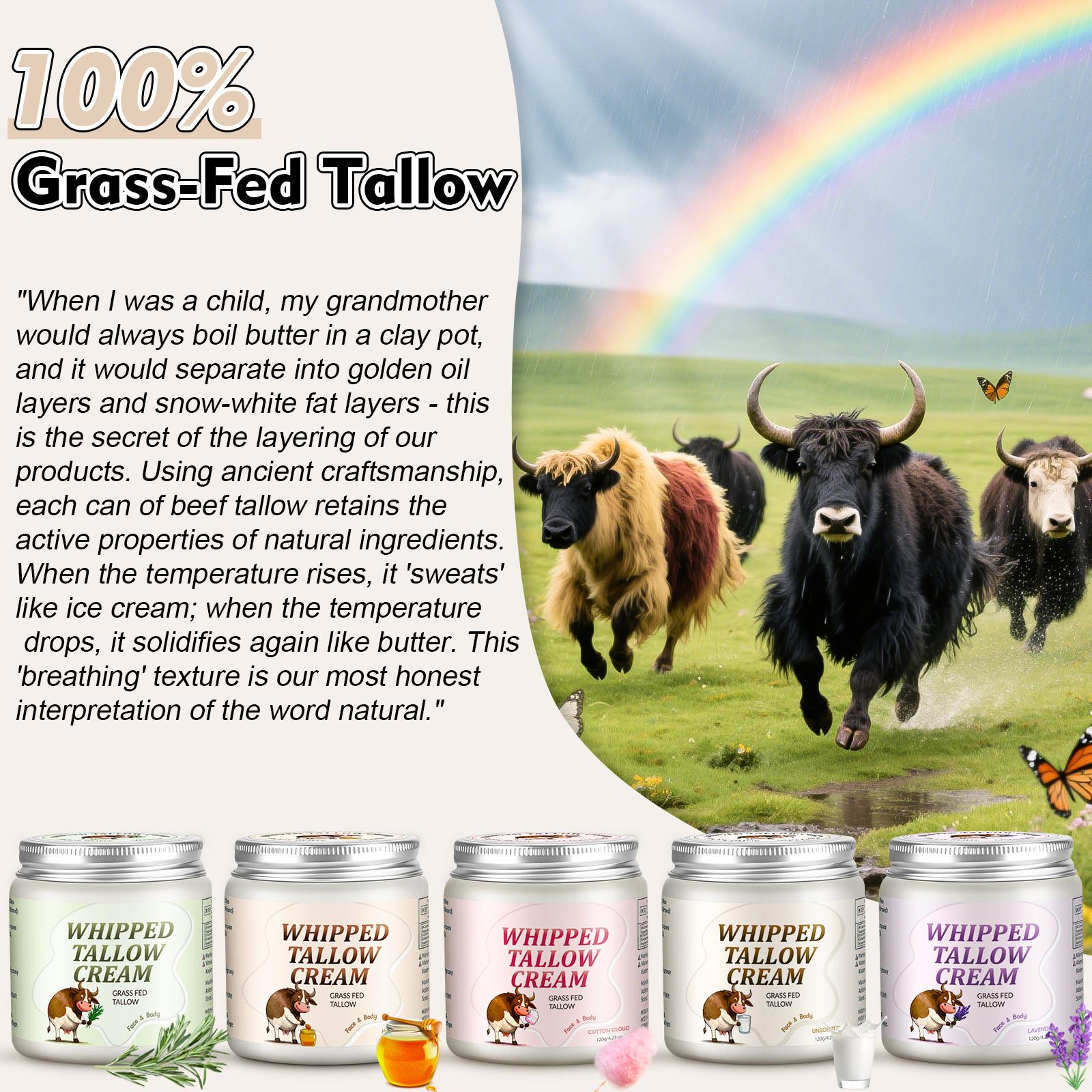 MEIDU Grass-Fed Beef Tallow Skin Cream – Whipped for Face & Body, Deeply Nourishing Moisturizing Cream for Soft, Smooth Skin MEIDU Grass-Fed Beef Tallow Skin Cream – Whipped for Face & Body, Deeply Nourishing Moisturizing Cream for Soft, Smooth Skin