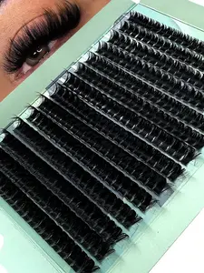110D Faux Mink Eyelashes, DD Curl, 280pcs/240pcs Cluster, 10-16mm/10-18mm Mixed Natural Lashes, 3D Russian Individual Lash Extension Makeup Tools, Hot Melt Flare Eyelashes