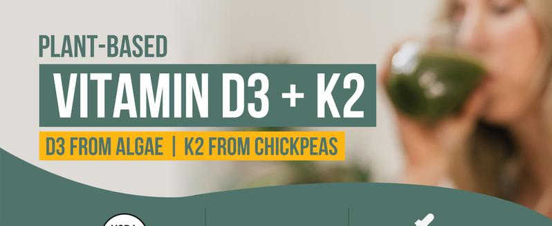 Plant-D3 + K2 5,000 IU D3 Strength (MenaQ7) Healthcare Vitamin