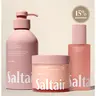 Saltair Coral Coast Ritual Set - Serum Body Wash (17 fl oz), Nourishing Body Oil (4 fl oz) & Multi-Lipid Body Butter (10 oz) Bundle for Soft, Glowing Skin - Coconut, Guava & Water Lily