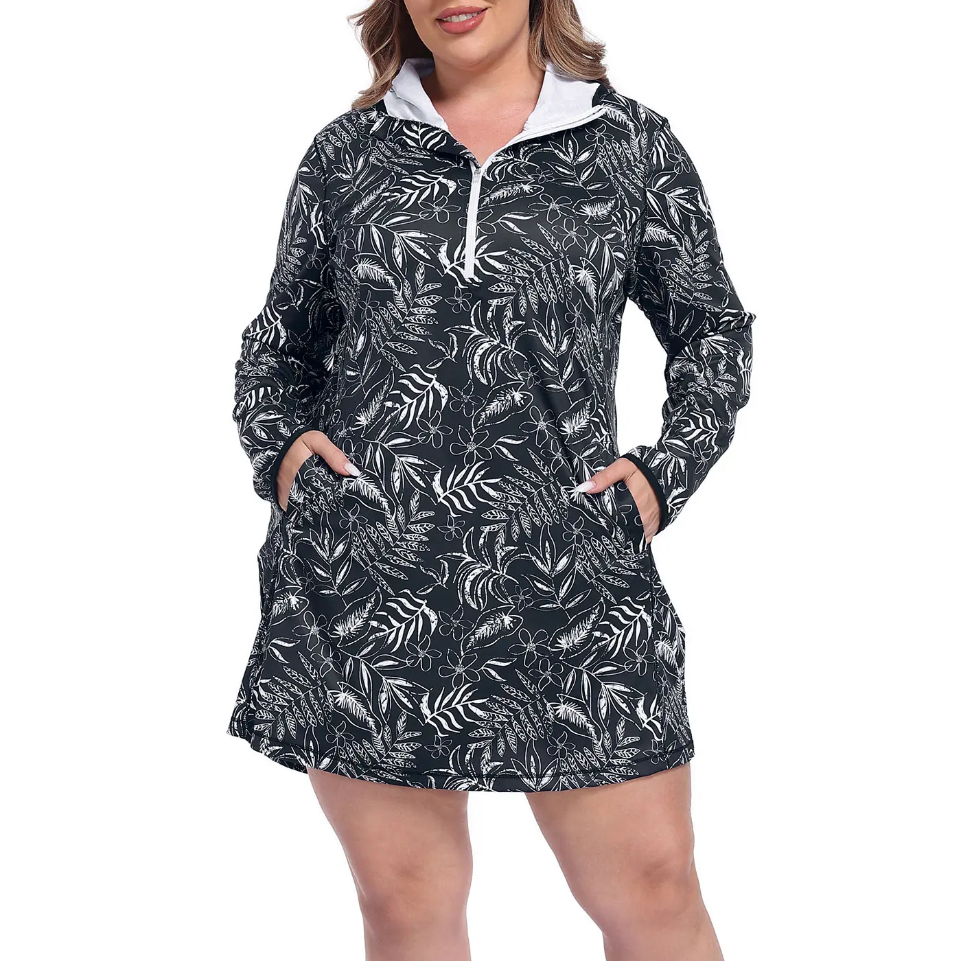 Black Tropical Floral