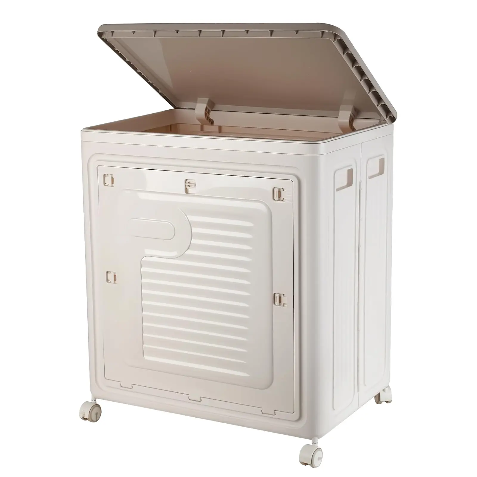 Clothes Storage Cabinet, Household Foldable Large-capacity Clothes Storage Box, Flip-top Bedside Storage Cabinet, Suitable For Quilts, Clothes, Shoes, Home Storage