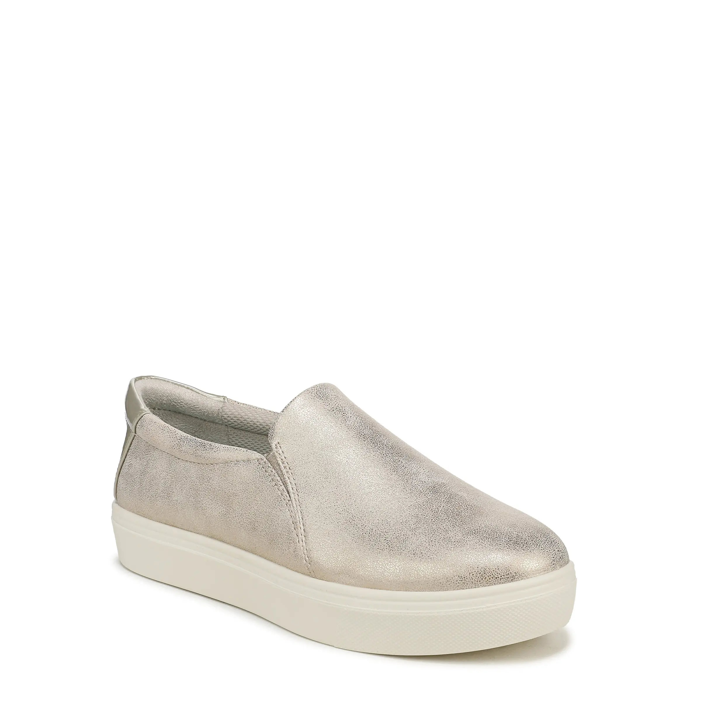 Dr. Scholl's Shoes Madison Women's Minimalist Sneakers, Cushioned Faux Leather Slip-On Shoes for a Custom Fit, Available in Wide Width, Women's Shoes, 1.125 Inch Sole