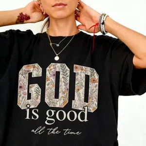 God is good Christian shirt Comfortable fabric, Religious T-shirt for women, Bible verse shirt gift