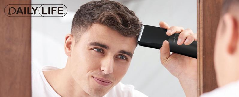 Body Trimmer, Versatile Hair Clipper with Adjustable Guide Comb and Ceramic Blade Heads, Waterproof Groin Hair Trimmer for Optimal  Hygiene, Rechargeable Electric Razor in Sleek Black Design