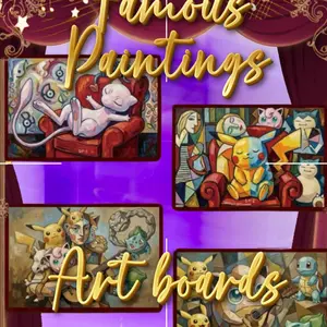 PGU Famous Paintings Poke Art Boards